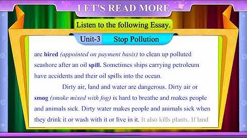 std 8th sem 2 extra unit 3 stop the pollution