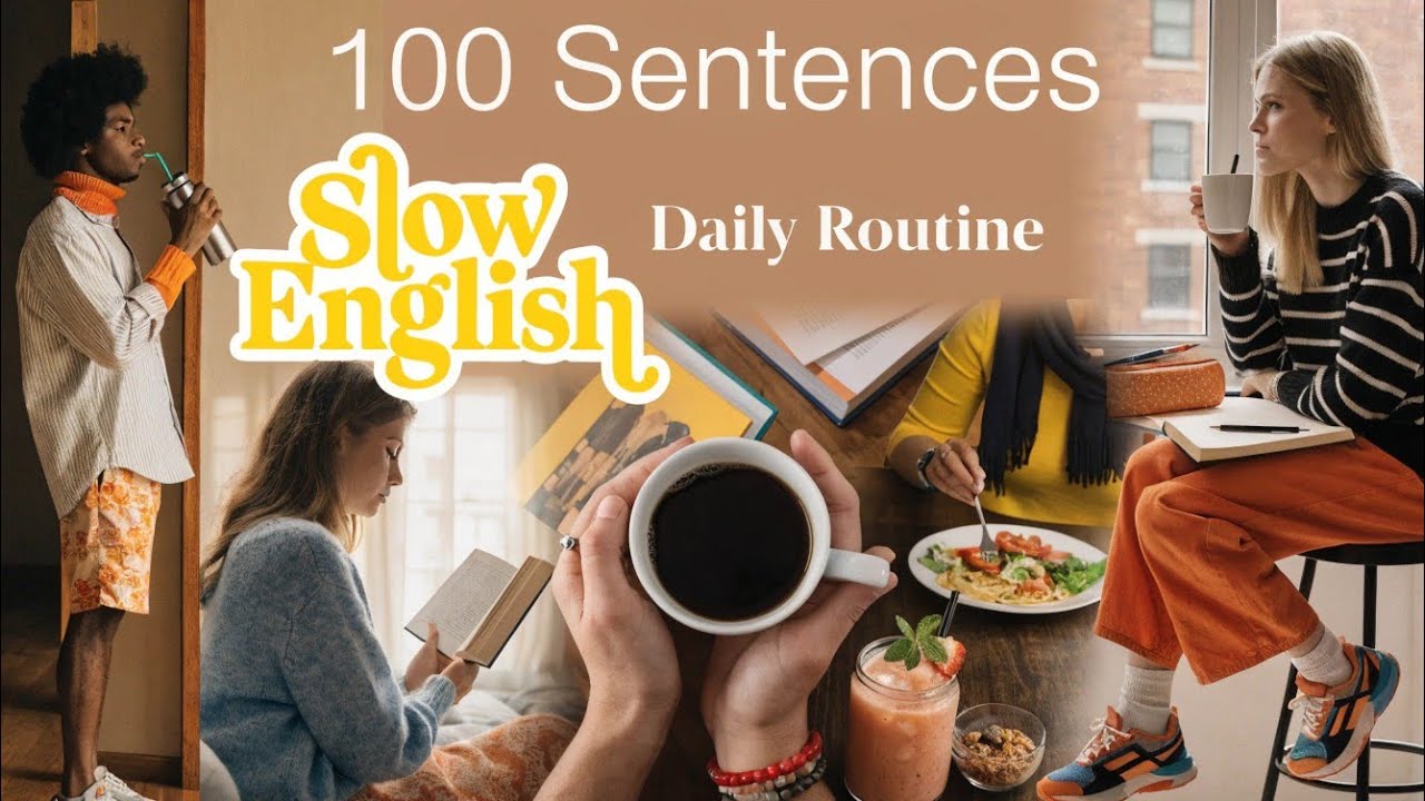 Practice 100 Lines in 15 munutes | Shadowing Slow English