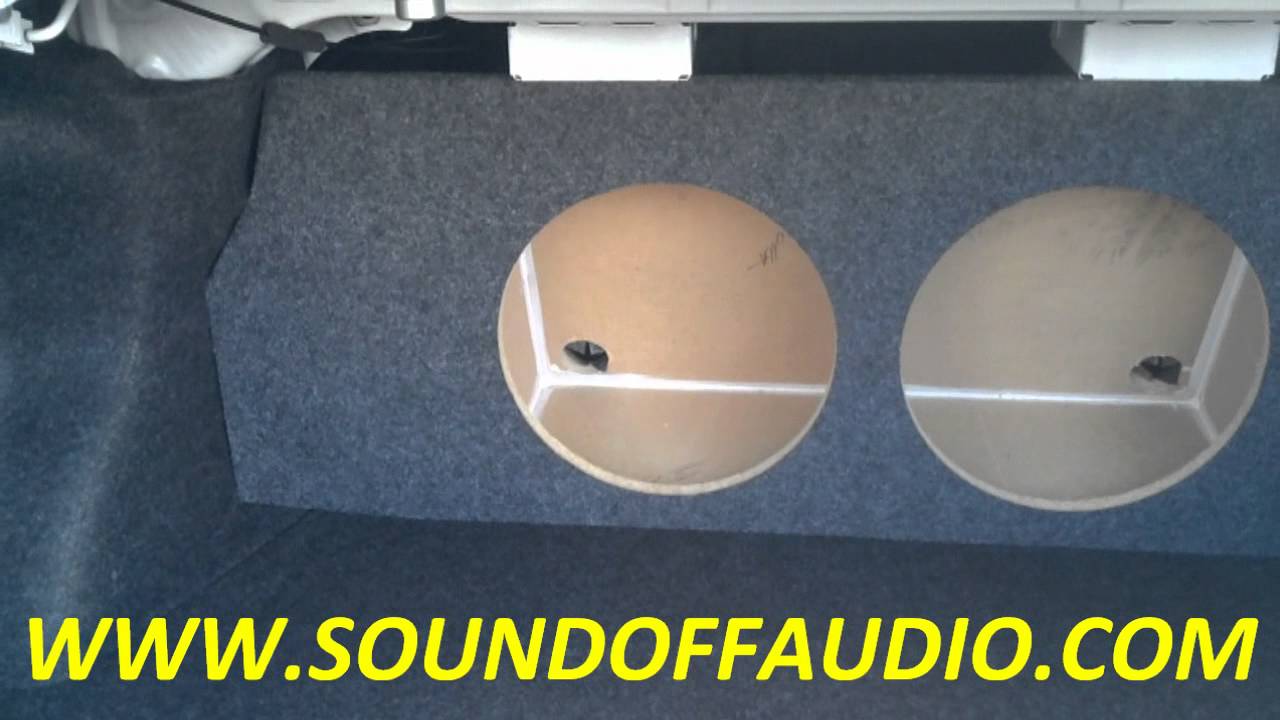 TOYOTA COROLLA SUBWOOFER BOX 2009 and up - YouTube