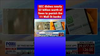 Big banks slapped with mega fines by SEC in unauthorized message app crackdown #shorts screenshot 4