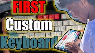 BUILDING MY LITTLE BROTHER HIS FIRST CUSTOM GAMING KEYBOARD! IM ADDICTED | Keychron V1 Build