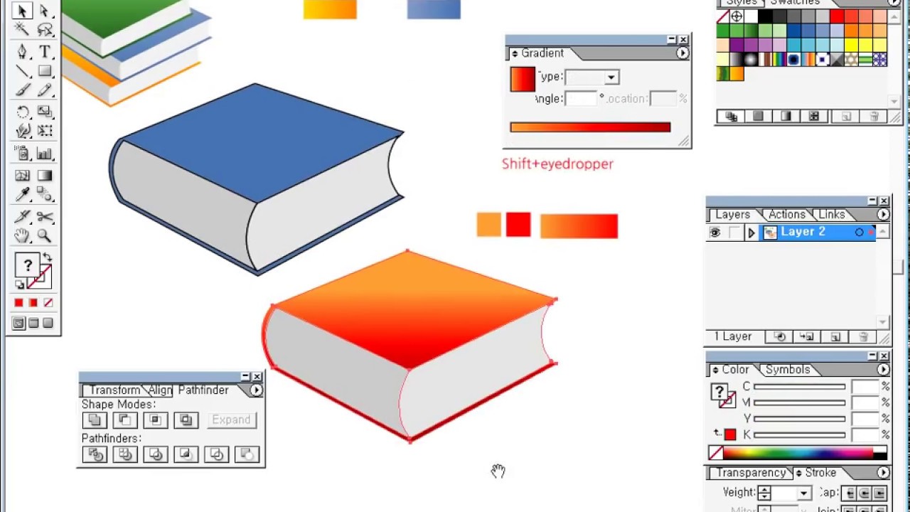 How to Drawing the book Adobe Illustrator Tutorial - YouTube