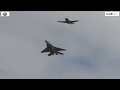 Парный полет МиГ-3 и МиГ-35. MiG-3 and MiG-35 Fly Together at MAKS-2015.