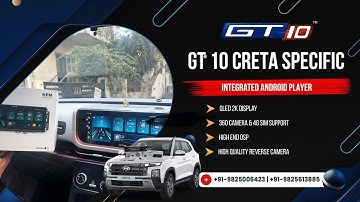 Upgrade Your Hyundai Creta with GT10 | Android Player, 360 Camera, LED Headlights . 🚗💡
