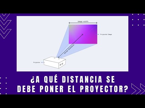 Video: Distancia Del Proyector A La Pantalla: ¿Cuál Es La Distancia De Proyección Desde La Pared Para Colgar La Pantalla? ¿Dónde Está Instalado El Proyector De Distancia Focal Corta? ¿Com