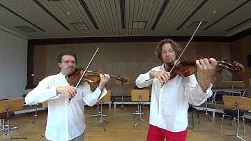 J.S. Bach - Goldberg Variationen für zwei Violen (Ausschnitte)