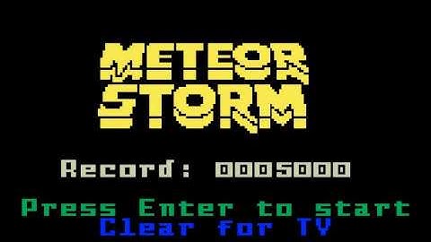 Meteor Storm (Intellivision, 2018)