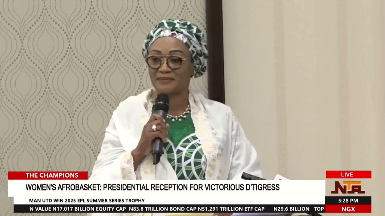 1st Lady’s Speech @ The Presidential Reception For The Victorious  D’Tigress- Afrobasket Champion