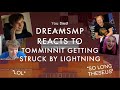 DreamSMP reacts to Tommyinnit getting struck by lightning (post-Doomsday)