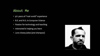 Introduction to Cylon.js - Module 1 - Lesson 1:  Course Overview