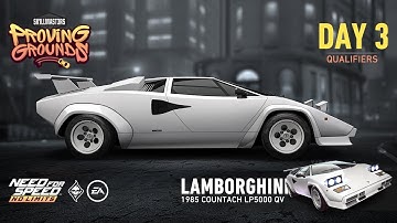 Need For Speed: No Limits | 1985 Lamborghini Countach LP5000 (Proving Grounds - Day 3 | Qualifiers)