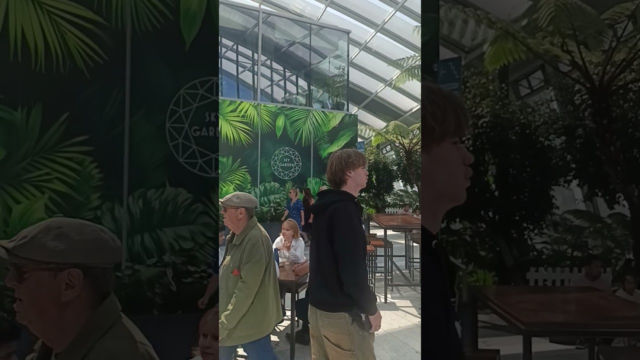 I am at Shard Sky Garden London