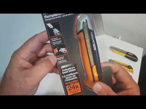 Fiskars 6 in. Pro Retractable Snap-Off Utility Knife - 8 Point, Orange