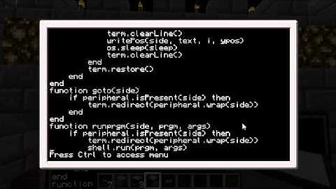 ComputerCraft Tutorial - Делаем бегающий текст