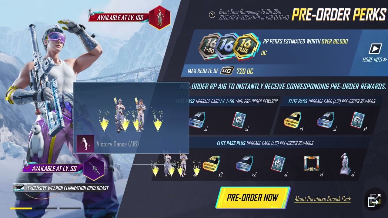 Pre-Order A16 Royale Pass In PUBG Mobile