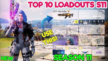 TOP 10 LOADOUTS in SEASON 11 of Cod Mobile | codm br best gunsmith | codm br best guns |codm br tips