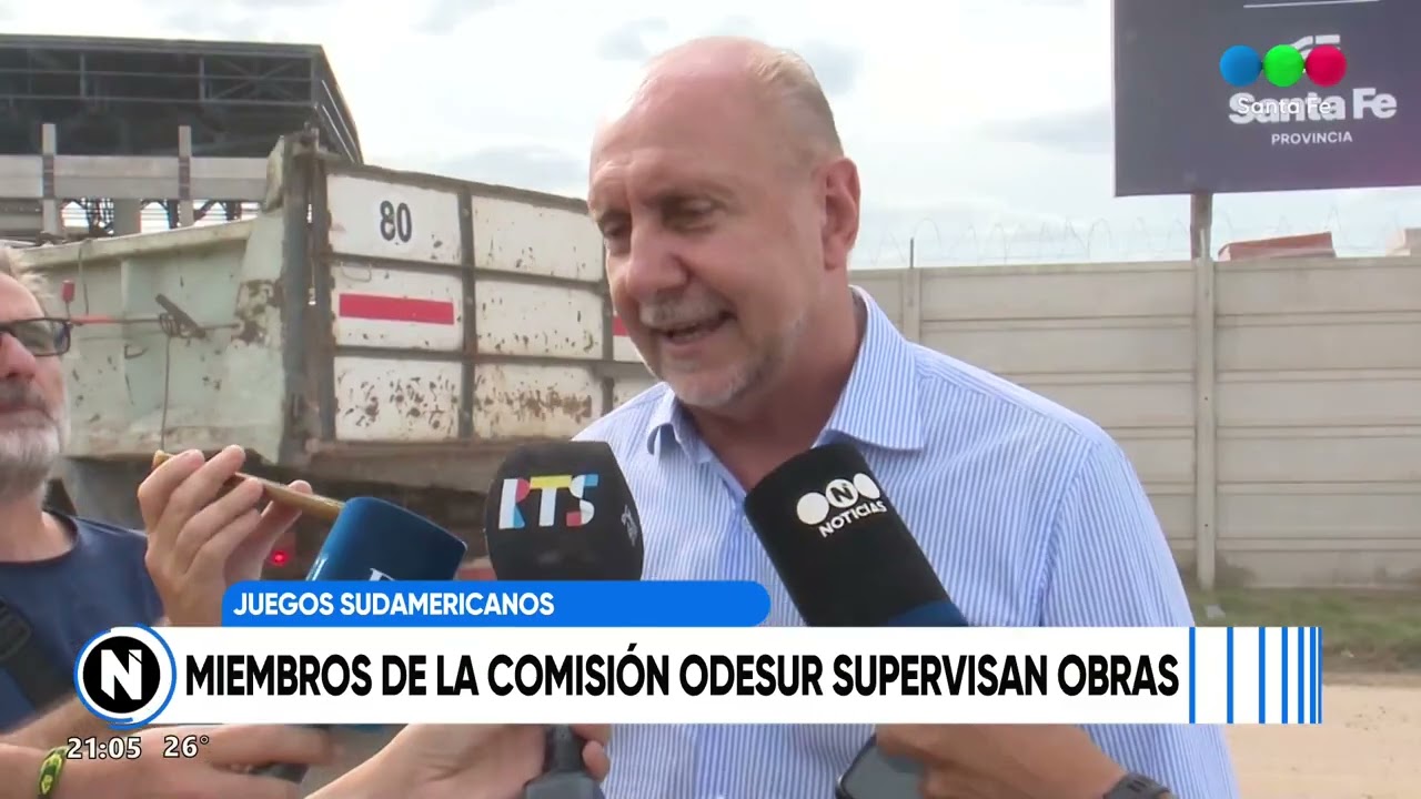Juegos Suramericanos: miembros de la comisión ODESUR supervisaron las obras