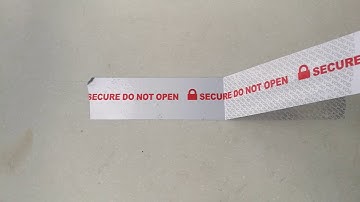 silver void open tamper evident anti counterfeit security tape