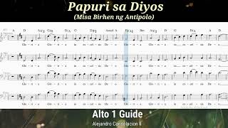 PAPURI SA DIYOS (Misa Sa Birhen ng Antipolo)_ Alto 1 Guide