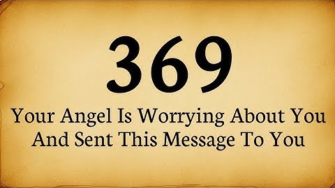 ✨369🧚Your Angel Is Worrying About You And Sent This Message To You🦋