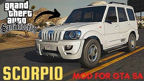 Scorpio Car MOD For GTA San Andreas PC | 🇮🇳 Indian Car Mod For GTA SA🔥🔥/GTA SA : Importing Mahindra
