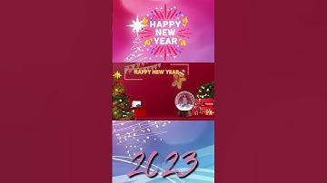 Happy New Year video Template 2 for 2022 No Text + No Copyright + Free Download