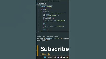 Find Even Number Using C++  || Even Number Kaise Pata Kre || Even || C++ || #shorts