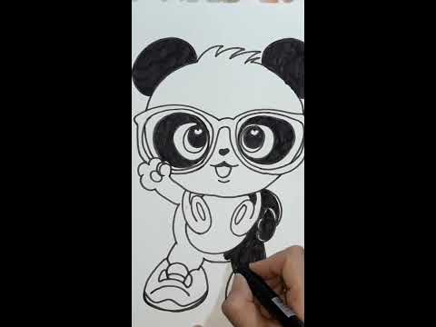 Desenhei o Panda Lu #shorts 