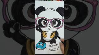 LULUCA  Arte com notas musicais, Panda desenho, Desenhos de patins