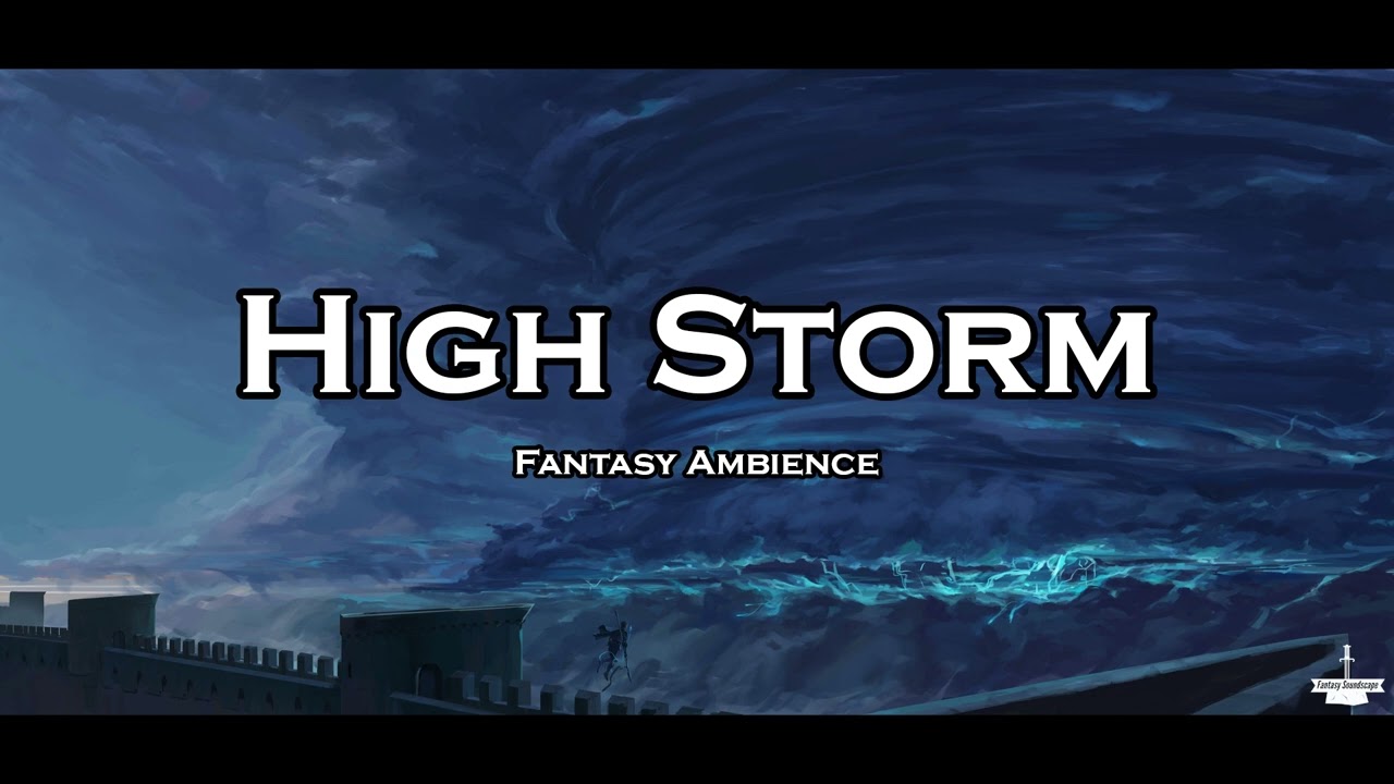 Fantasy High Storm | Intense Thunderstorm | Howling Hurricane | DND Ambience