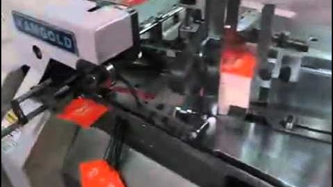 KAMGOLD SP-120 high speed automatic tag stringing machine