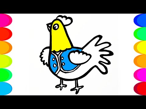 როგორ დავხატოთ ქათამი