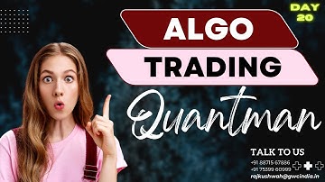 Day 20 of 6 lakh challenge with Quantman - Algo Trading Hindi Language 16 November 2022