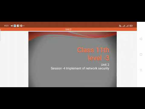 Unit-2 Session-4 Implement of Network security - YouTube