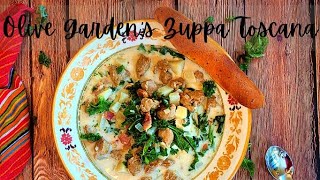 How to make THE OLIVE GARDEN'S | Zuppa Toscana | TUSCAN SOUP