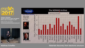 L01, Matthias Scheffler, Materials discovery from electronic structure