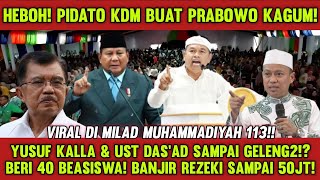 Download Lagu KDM'S SPEECH IMPRESSED PRABOWO?! GIVING 40 SCHOLARSHIPS \u0026 50 MILLION INCOME! JUSUF KALLA \u0026 UST DA... MP3