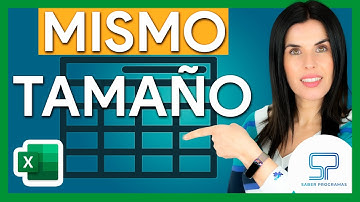 Cómo poner todas las CELDAS del MISMO TAMAÑO en Excel