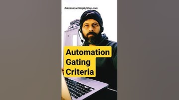 Do you know What is Automation Gating Criteria #AskRaghav