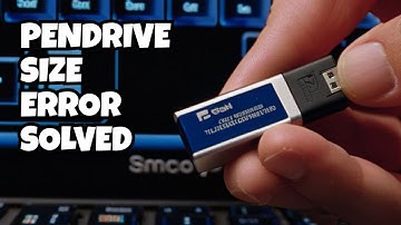 How to Fix Pendrive Showing Wrong Size