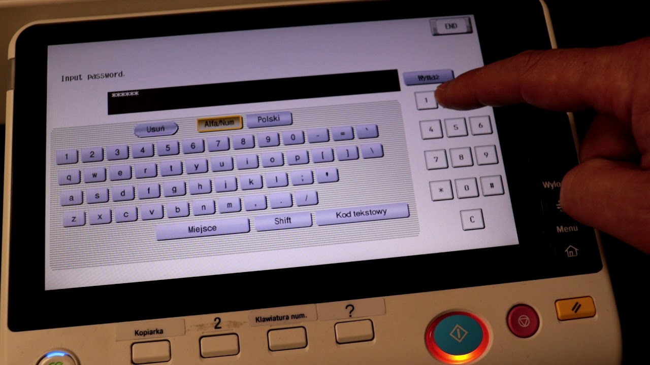 How get in service menu konica minolta YouTube
