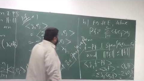 Lecture 2 (Part 3):  Orthogonal Projection, Bessel