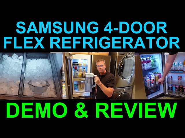 Samsung 4 Door Flex Smart Refrigerator with Beverage Center & Dual Ice Maker DEMO & REVIEW