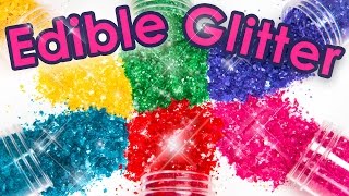 How to Make Edible Glitter 3 Different Ways!  (Cake Decorating DIY)