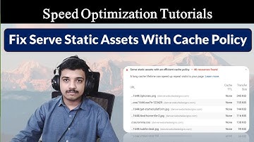 How to fix Serve Static Assets With An Efficient Cache Policy Google Page Speed