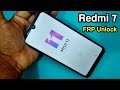 Redmi 7 FRP Bypass | Redmi (M1810F6LI) Google Account Unlock | Xiaomi 7 FRP Bypass New Method 2020 |