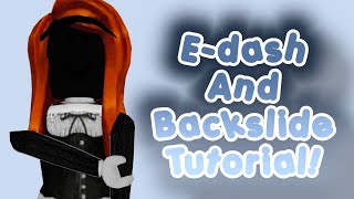 E-dash and backslide tutorial! #roblox #evade #tutorial 