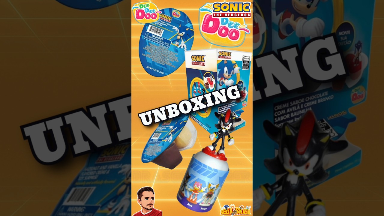 🥚Kinder gen&eacute;rico do Sonic! 💙🌀 Vale mais pelo colecion&aacute;vel do que pelo doce 😆