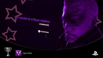Saints Row: The Third Remastered Titanic Effort Trophy