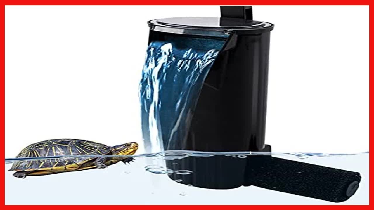 PULACO Aquarium Internal Filter 3 to 20 Gallons, for Turtle Tanks
